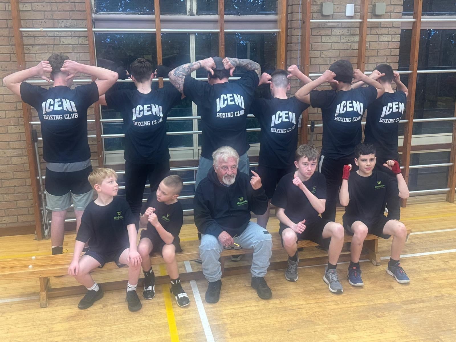 ICENI youth team in club shirts